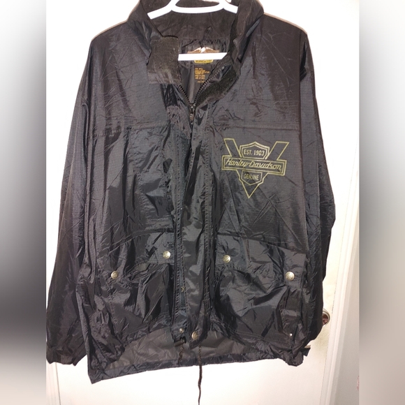Harley-Davidson's hooded raincoat jacket Sz.S - Picture 4 of 9